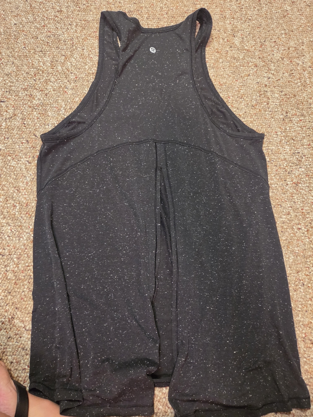 lululemon athletica All Tied Up Black Speckle Racerback